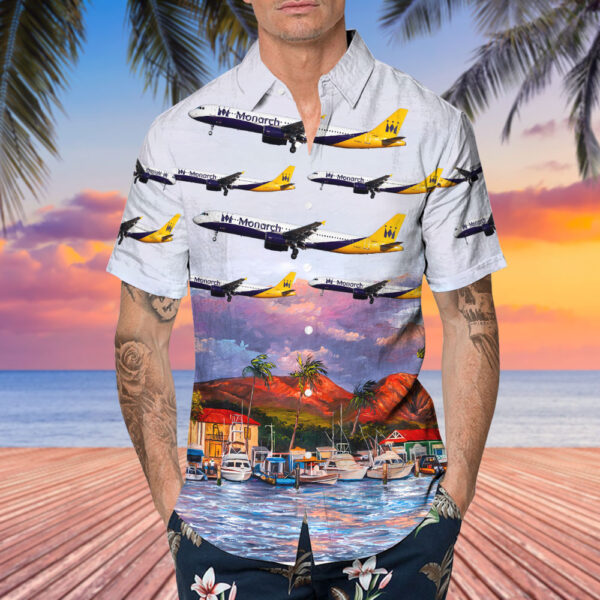 Airbus A321-231 Monarch Airlines Hawaiian Shirt