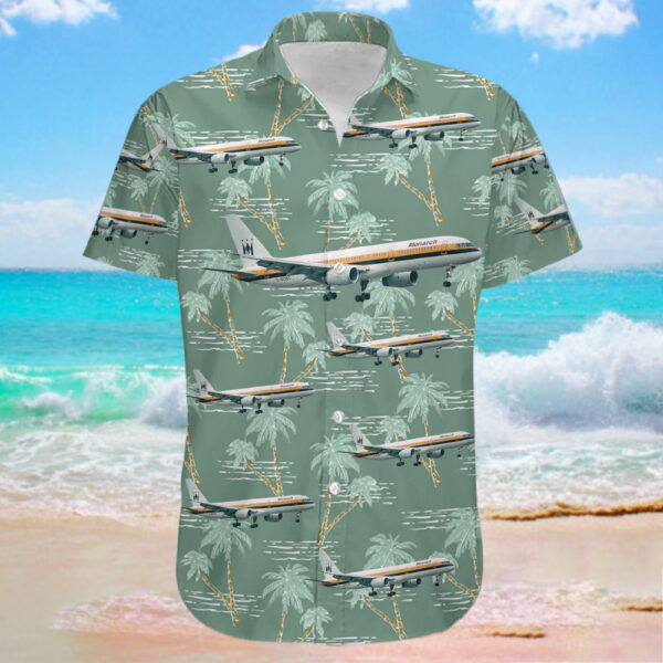 Boeing 757-2T7 Monarch Airlines Hawaiian Shirt Boeing 757-2T7 Monarch Airlines Hawaiian Shirt