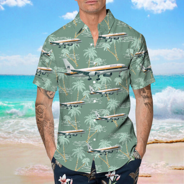 Boeing 757-2T7 Monarch Airlines Hawaiian Shirt Boeing 757-2T7 Monarch Airlines Hawaiian Shirt