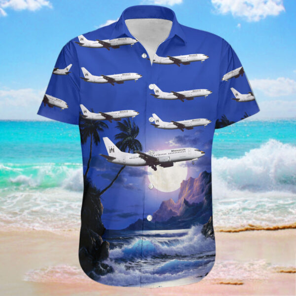 Boeing 737-3Y0 Monarch Airlines Hawaiian Shirt Boeing 737-3Y0 Monarch Airlines Hawaiian Shirt