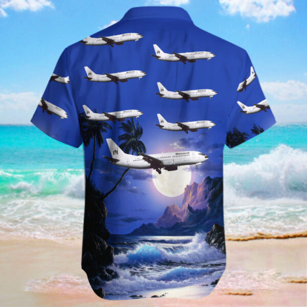 Boeing 737-3Y0 Monarch Airlines Hawaiian Shirt Boeing 737-3Y0 Monarch Airlines Hawaiian Shirt