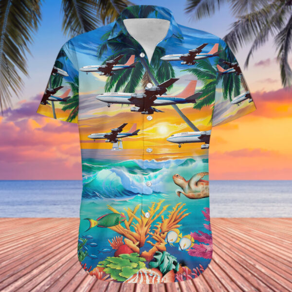 Boeing 720-023B Monarch Airlines Hawaiian Shirt Boeing 720-023B Monarch Airlines Hawaiian Shirt