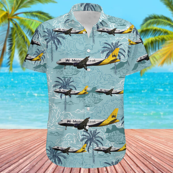 Airbus A320-214 Monarch Airlines Hawaiian Shirt