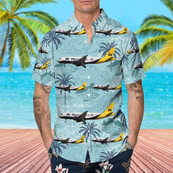 Airbus A320-214 Monarch Airlines Hawaiian Shirt