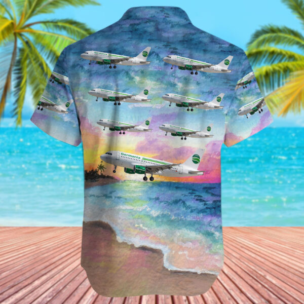 Airbus A319-111 Germania Hawaiian Shirt Airbus A319-111 Germania Hawaiian Shirt