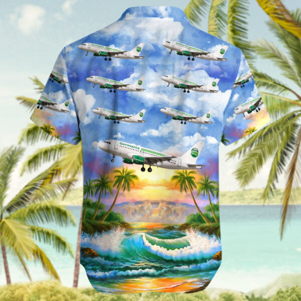Airbus A319-112 Germania Hawaiian Shirt Airbus A319-112 Germania Hawaiian Shirt