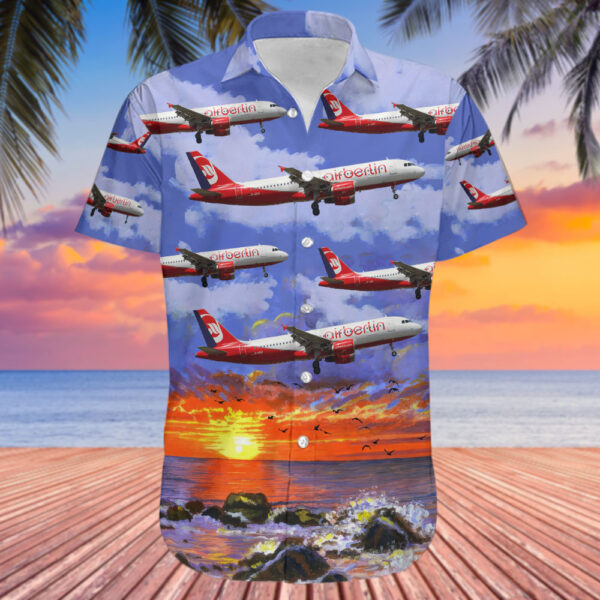 Airbus A320-216 Air Berlin Hawaiian Shirt Airbus A320-216 Air Berlin Hawaiian Shirt