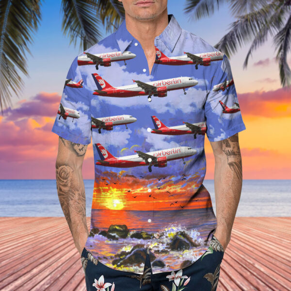 Airbus A320-216 Air Berlin Hawaiian Shirt Airbus A320-216 Air Berlin Hawaiian Shirt