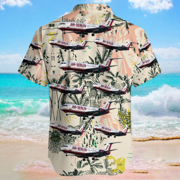 Fokker 100 Air Berlin Hawaiian Shirt Fokker 100 Air Berlin Hawaiian Shirt