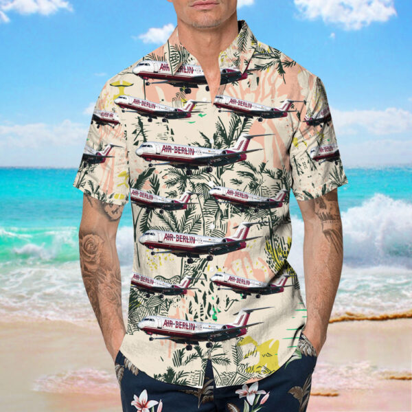 Fokker 100 Air Berlin Hawaiian Shirt Fokker 100 Air Berlin Hawaiian Shirt