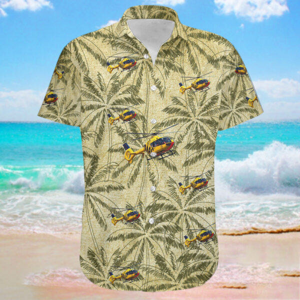 Eurocopter EC 135P2 ADAC Luftrettung Hawaiian Shirt Eurocopter EC 135P2 ADAC Luftrettung Hawaiian Shirt
