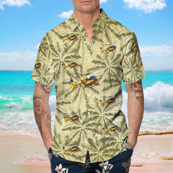 Eurocopter EC 135P2 ADAC Luftrettung Hawaiian Shirt Eurocopter EC 135P2 ADAC Luftrettung Hawaiian Shirt