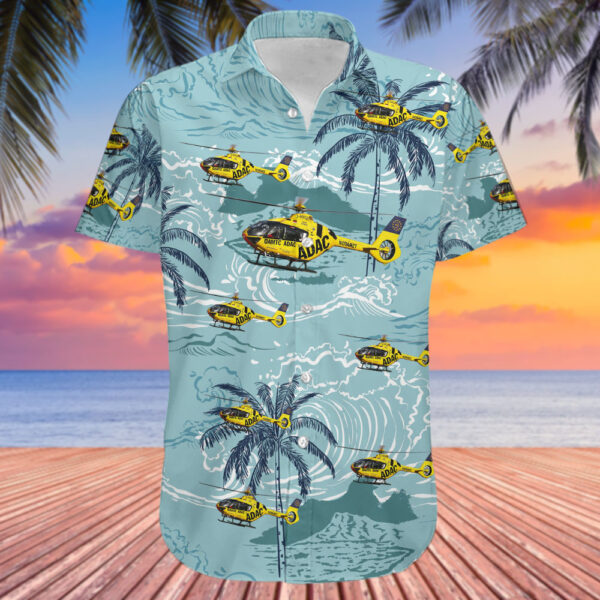 Airbus Helicopters H135 ADAC Luftrettung Hawaiian Shirt Airbus Helicopters H135 ADAC Luftrettung Hawaiian Shirt
