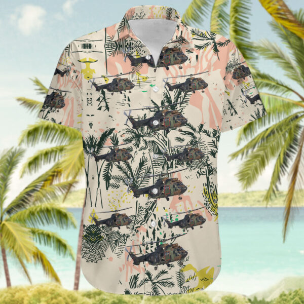 Eurocopter AS 532U2 Cougar Netherlands Royal Air Force Hawaiian Shirt