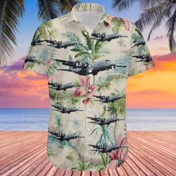 Lockheed C-130H-30 Hercules Netherlands Royal Air Force Hawaiian Shirt Lockheed C-130H-30 Hercules Netherlands Royal Air Force Hawaiian Shirt