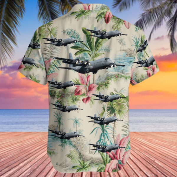 Lockheed C-130H-30 Hercules Netherlands Royal Air Force Hawaiian Shirt Lockheed C-130H-30 Hercules Netherlands Royal Air Force Hawaiian Shirt