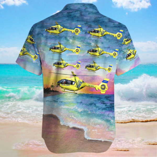 Eurocopter EC 135T2+ Air-Glaciers Hawaiian Shirt Eurocopter EC 135T2+ Air-Glaciers Hawaiian Shirt