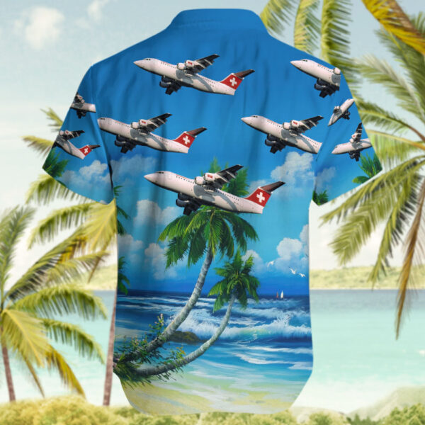 British Aerospace Avro RJ100 Swiss Hawaiian Shirt