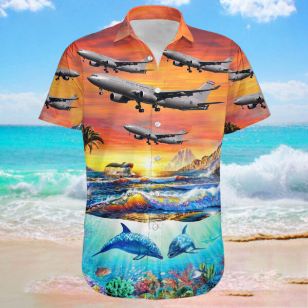 Airbus A330-243(MRTT) Singapore Air Force Hawaiian Shirt Airbus A330-243(MRTT) Singapore Air Force Hawaiian Shirt