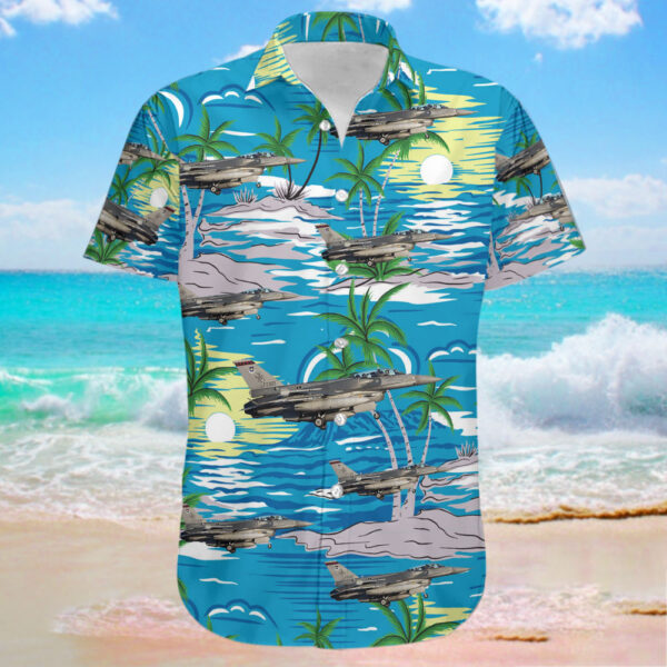 Lockheed Martin F-16D Fighting Falcon Singapore Air Force Hawaiian Shirt Lockheed Martin F-16D Fighting Falcon Singapore Air Force Hawaiian Shirt