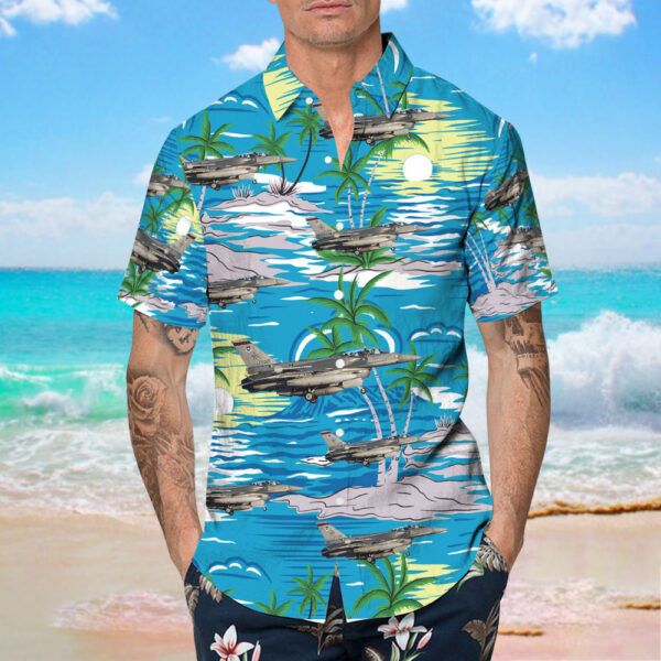 Lockheed Martin F-16D Fighting Falcon Singapore Air Force Hawaiian Shirt Lockheed Martin F-16D Fighting Falcon Singapore Air Force Hawaiian Shirt