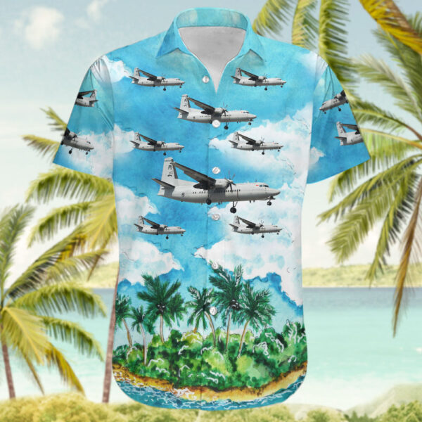 Fokker 50 Singapore Air Force Hawaiian Shirt Fokker 50 Singapore Air Force Hawaiian Shirt