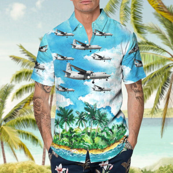 Fokker 50 Singapore Air Force Hawaiian Shirt Fokker 50 Singapore Air Force Hawaiian Shirt