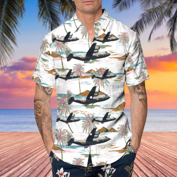 Lockheed KC-130B Hercules Singapore Air Force Hawaiian Shirt