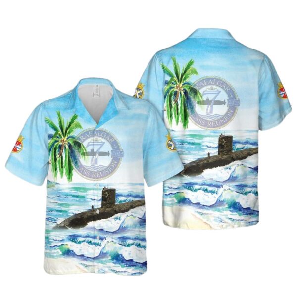 British Royal Navy Trafalgar Class Submarine Hawaiian Shirt For Men And Women British Royal Navy Trafalgar Class Submarine Hawaiian Shirt For Men And Women