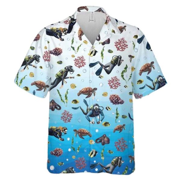 Scuba Diving Hawaiian Shirt For Men And Women Scuba Diving Hawaiian Shirt For Men And Women