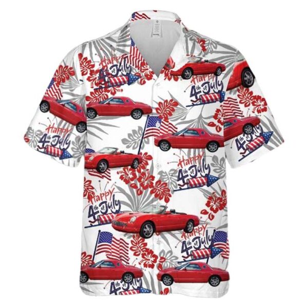 Torch Red 2002 Thunderbird 4th Of July Aloha Hawaiian Shirt Torch Red 2002 Thunderbird 4th Of July Aloha Hawaiian Shirt