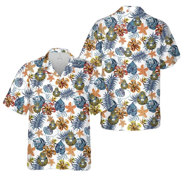 US Army Chaplain Corps Crest Hawaiian Shirt Cheap