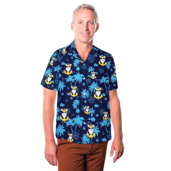 US Coast Guard Cap Device Master Chief E-9 Aloha Hawaiian Shirt