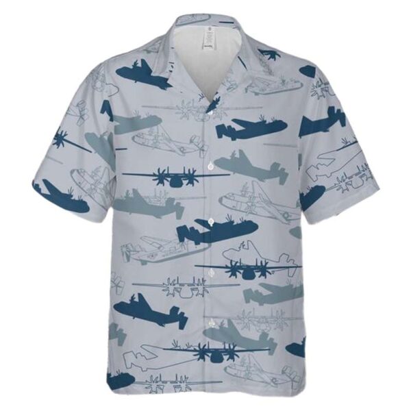 US Navy Grumman C2A Greyhound Aircraft Silhouettes Hawaiian Shirt For Men And Women US Navy Grumman C2A Greyhound Aircraft Silhouettes Hawaiian Shirt For Men And Women