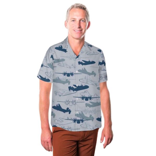 US Navy Grumman C2A Greyhound Aircraft Silhouettes Hawaiian Shirt For Men And Women US Navy Grumman C2A Greyhound Aircraft Silhouettes Hawaiian Shirt For Men And Women