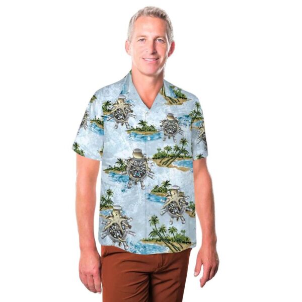 US Navy Sailor Squid Aloha Hawaiian Shirt
