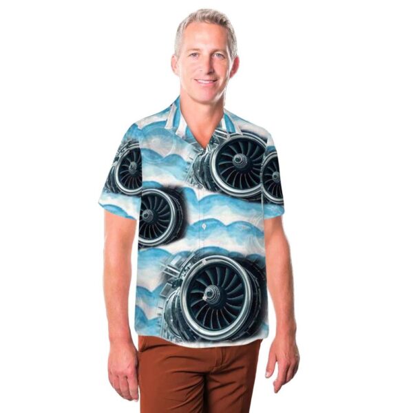 Aircraft Jet Engine Turbine Cheap Hawaiian Shirt Aircraft Jet Engine Turbine Cheap Hawaiian Shirt