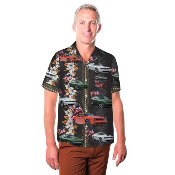 Challenger R-T 2021 4th Of July Button Up Hawaiian Shirt Challenger R-T 2021 4th Of July Button Up Hawaiian Shirt