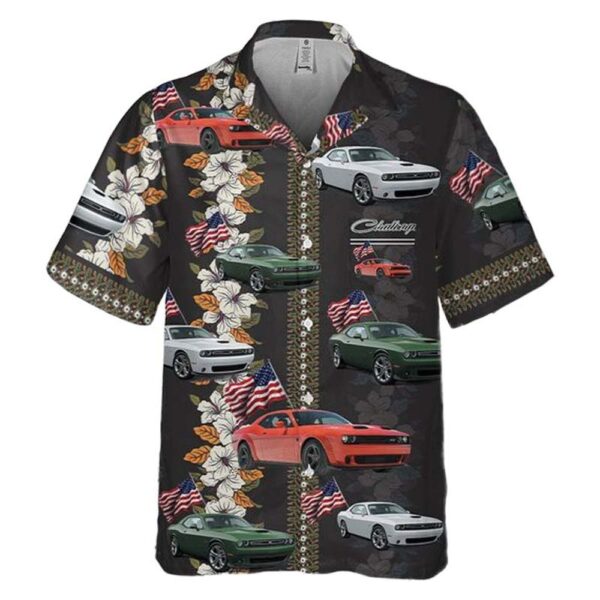 Challenger R-T 2021 4th Of July Button Up Hawaiian Shirt Challenger R-T 2021 4th Of July Button Up Hawaiian Shirt
