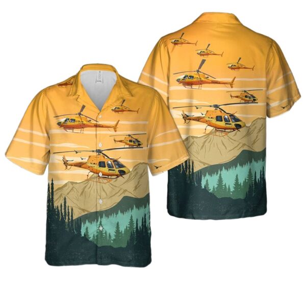 Flight For Life Colorado N491LG Helicopter Aloha Hawaiian Shirt