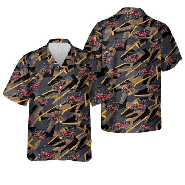 KANDI 4 Seat Electric Golf Cart Hawaiian Shirt Outfit KANDI 4 Seat Electric Golf Cart Hawaiian Shirt Outfit
