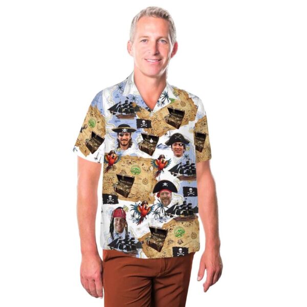 Pirate Button Up Hawaiian Shirt Pirate Button Up Hawaiian Shirt