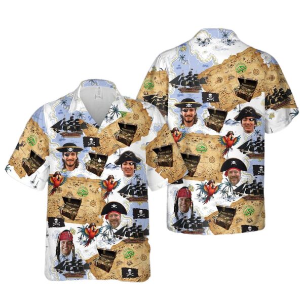 Pirate Button Up Hawaiian Shirt Pirate Button Up Hawaiian Shirt