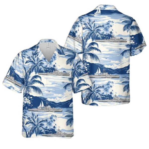 Royal Canadian Navy HMCS Lauzon FFE 322 Prestonian-class frigate Aloha Hawaiian Shirt Royal Canadian Navy HMCS Lauzon FFE 322 Prestonian-class frigate Aloha Hawaiian Shirt
