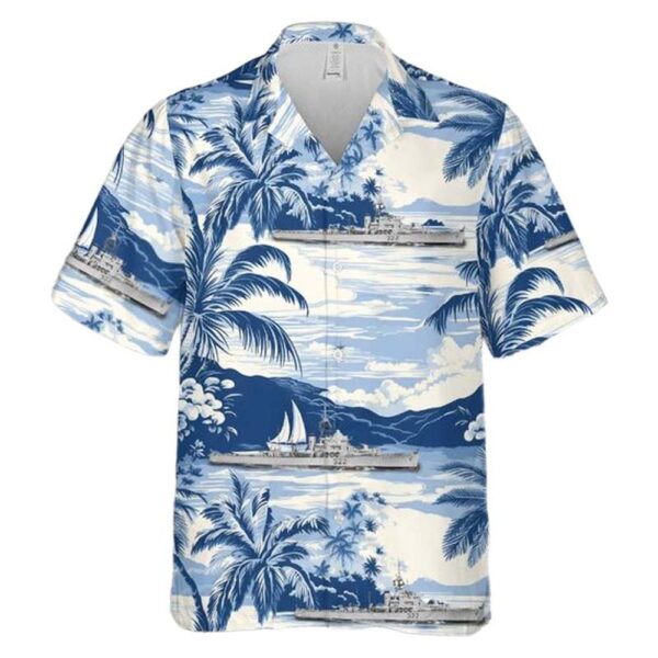 Royal Canadian Navy HMCS Lauzon FFE 322 Prestonian-class frigate Aloha Hawaiian Shirt Royal Canadian Navy HMCS Lauzon FFE 322 Prestonian-class frigate Aloha Hawaiian Shirt