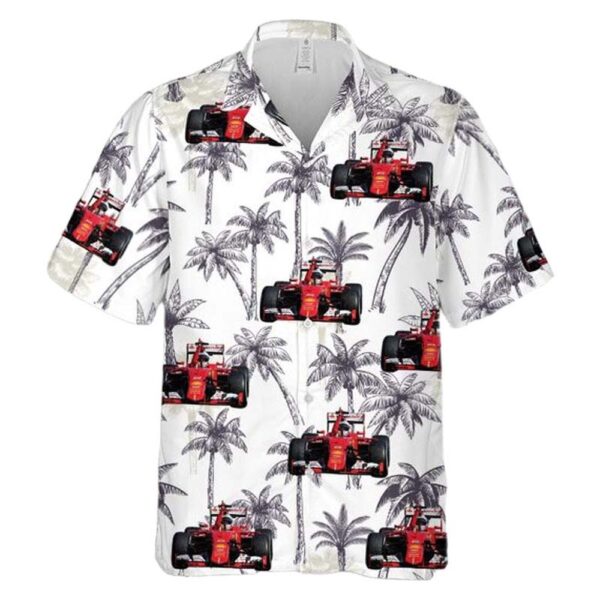 Sebastian Vettel Formula 1 Button Up Hawaiian Shirt