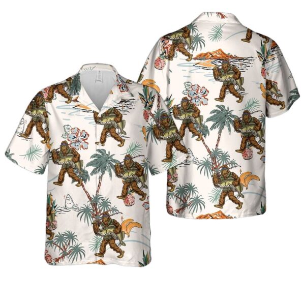 Tropical Bigfoot Walleye Fishing Cheap Hawaiian Shirt Tropical Bigfoot Walleye Fishing Cheap Hawaiian Shirt