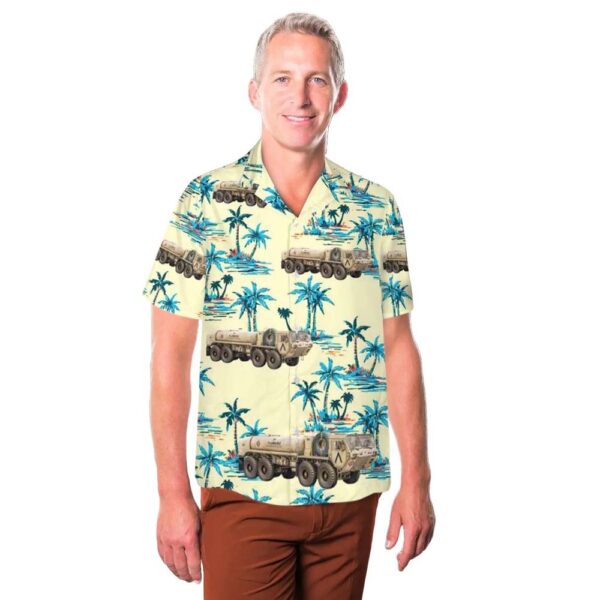 US Army Fuel Servicing Truck HEMMT M978 Cheap Hawaiian Shirt