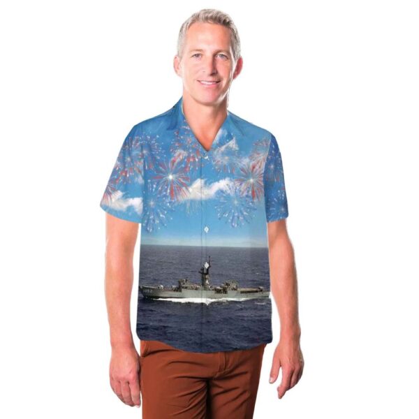 US Navy USS Knox (FF-1052) 4th Of July Cheap Hawaiian Shirt