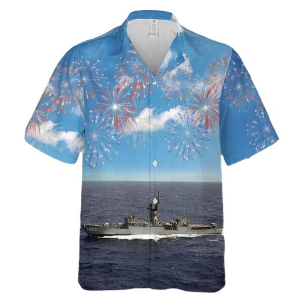 US Navy USS Knox (FF-1052) 4th Of July Cheap Hawaiian Shirt